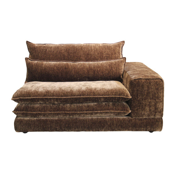 London Right Arm Sofa Umber