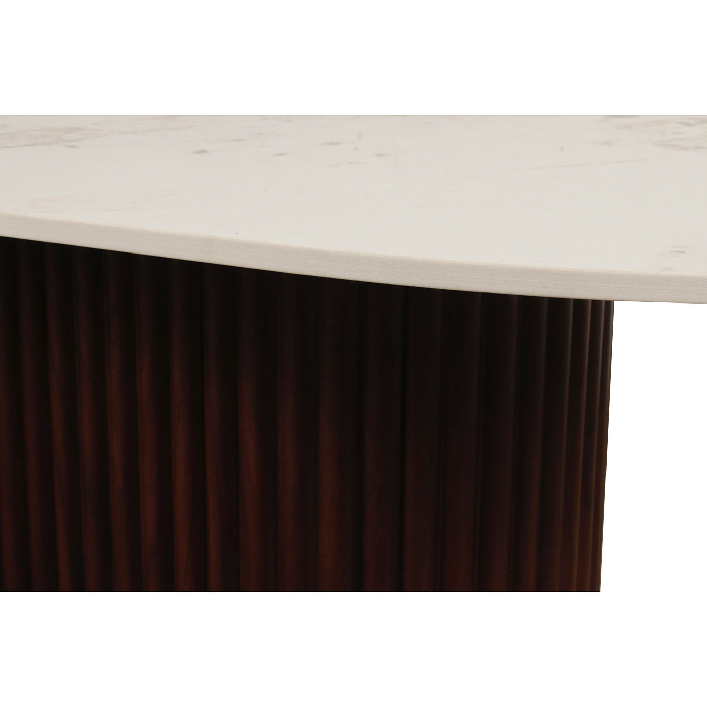 Urban Chique Coffee Table Ceramic Marble / Walnut Veneer