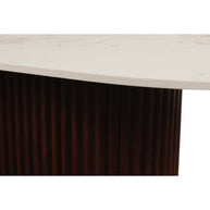 Urban Chique Coffee Table Ceramic Marble / Walnut Veneer