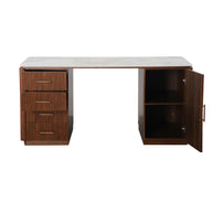 Urban Chique Bureau Ceramic Marble /  Walnut Veneer