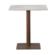 Vierkante Bistro Eettafel Keramisch Marmer