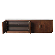 Urban Chique TV Cabinet Ceramic Marble /  Walnut Veneer