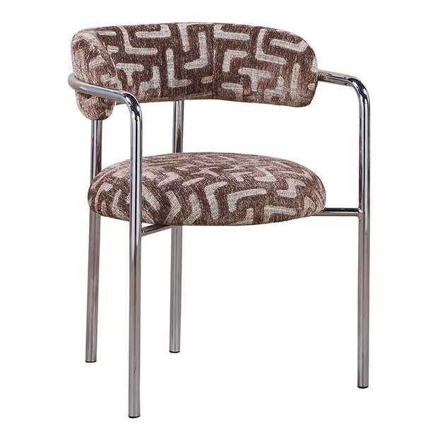 Art Deco Chair Maze Brown