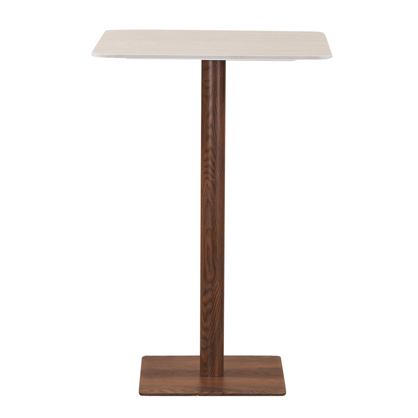 Square Bistro Bar Table Ceramic Travertine