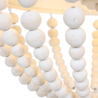 Hanglamp Ella 10191W witte kralenlamp met romantische charme