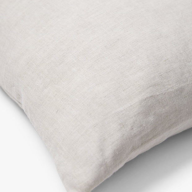 Gewassen 100% linnen kussenhoes Scotty 50x50 cm Naturel