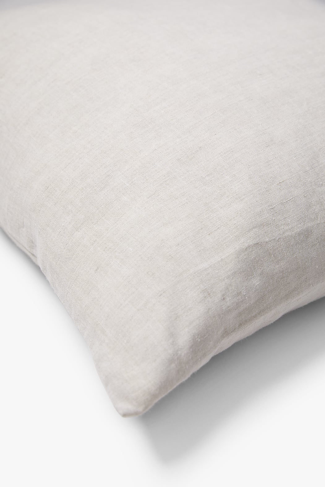 Gewassen 100% linnen kussenhoes Scotty 60x40 cm Naturel