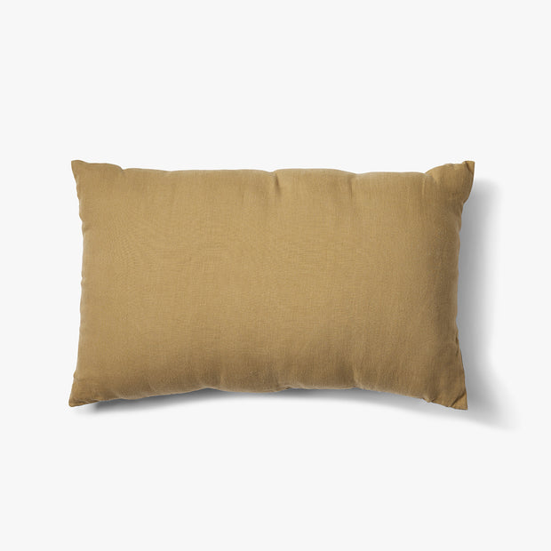 Gewassen 100% linnen kussenhoes Scotty 60 x 40 cm goudbruin