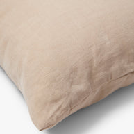 Gewassen 100% linnen kussenhoes Scotty 50x50 cm Nude