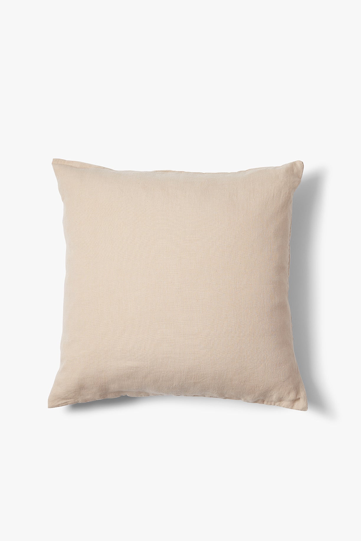 Gewassen 100% linnen kussenhoes Scotty 50x50 cm Nude