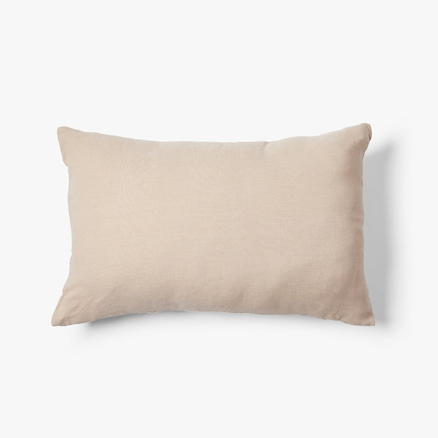 Gewassen 100% linnen kussensloop Scotty 60x40 cm nude