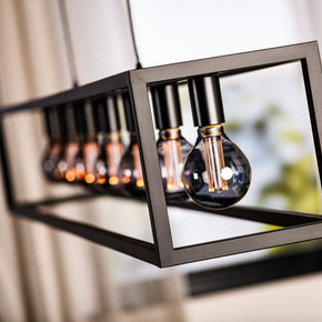 Hanglamp, 7-lichts, H340, zwart