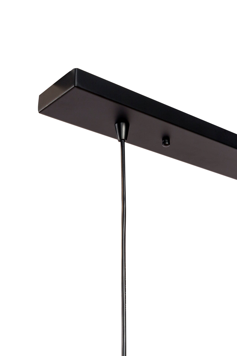 Hanglamp, 7-lichts, H340, zwart