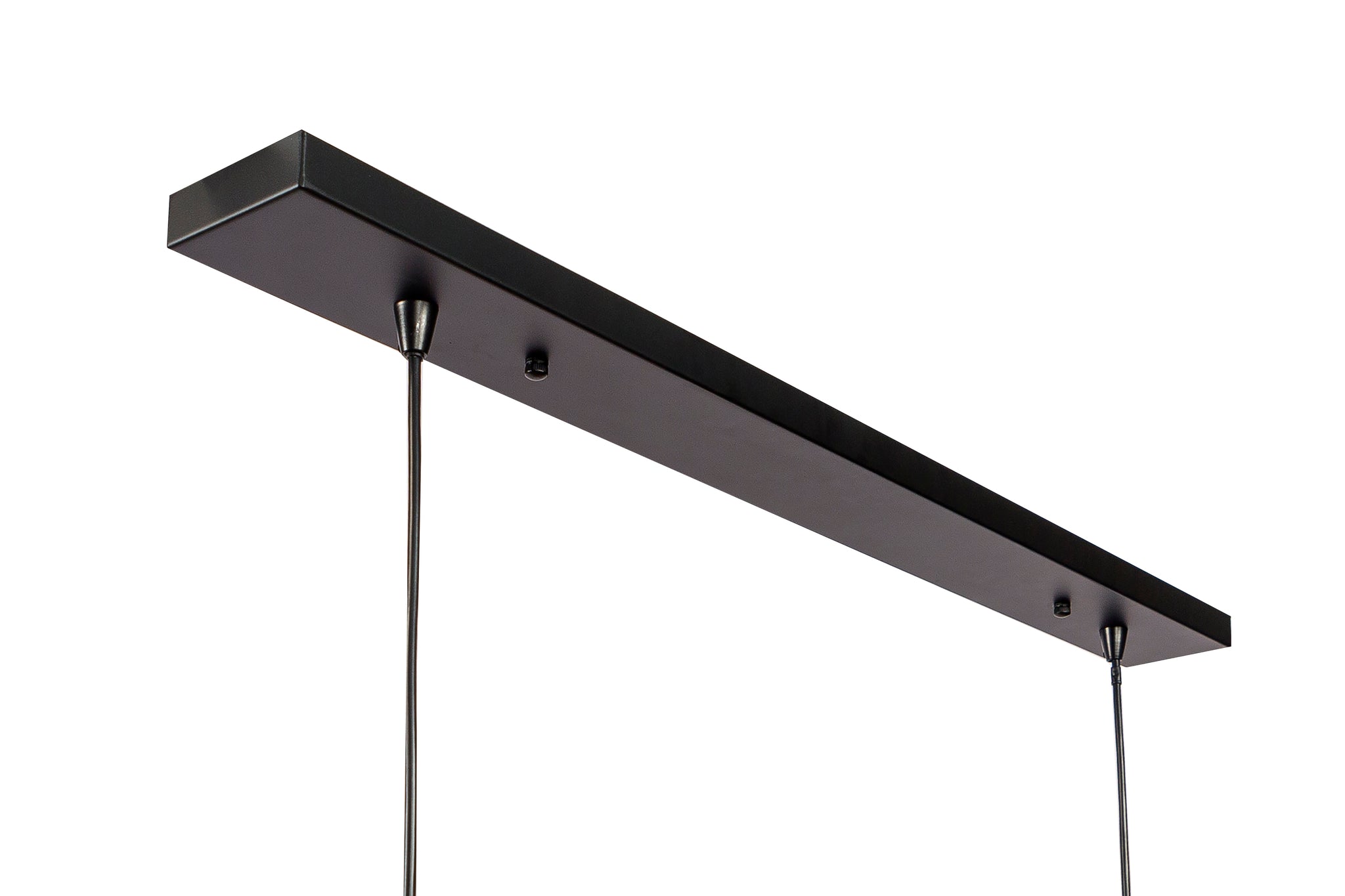 Hanglamp, 7-lichts, H340, zwart
