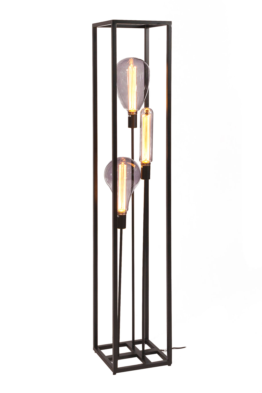 Vloerlamp, 3-lichts, V340 zwart