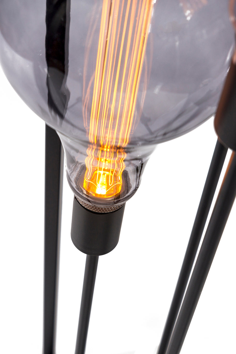 Vloerlamp, 3-lichts, V340 zwart