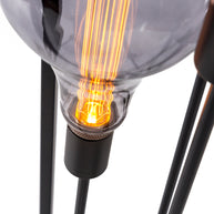 Vloerlamp, 3-lichts, V340 zwart