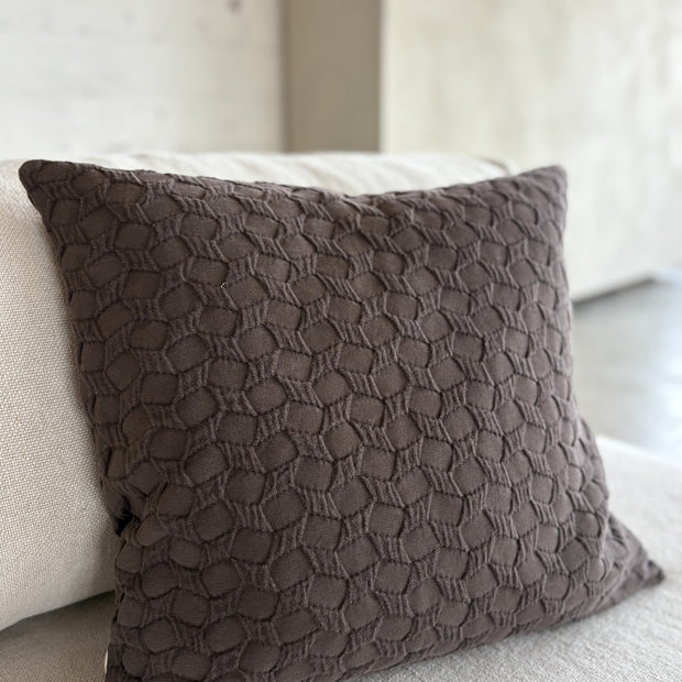 Jacquard biologisch katoenen sierkussenhoes Ella 50x50 cm