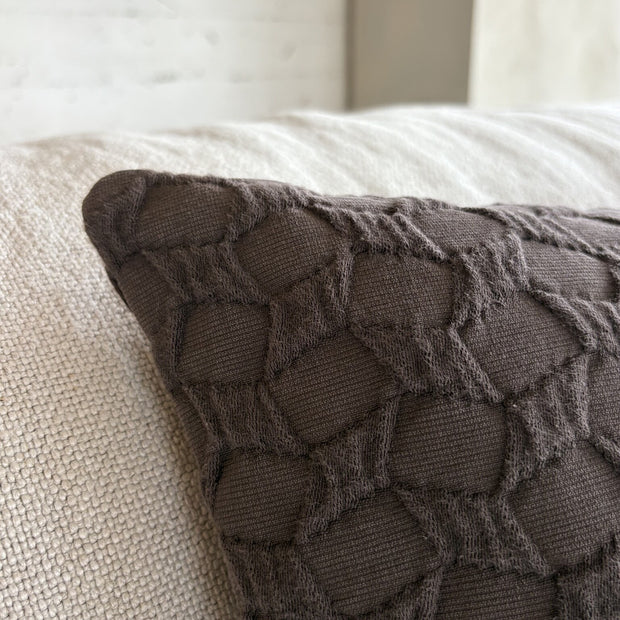 Jacquard biologisch katoenen sierkussenhoes Ella 50x50 cm