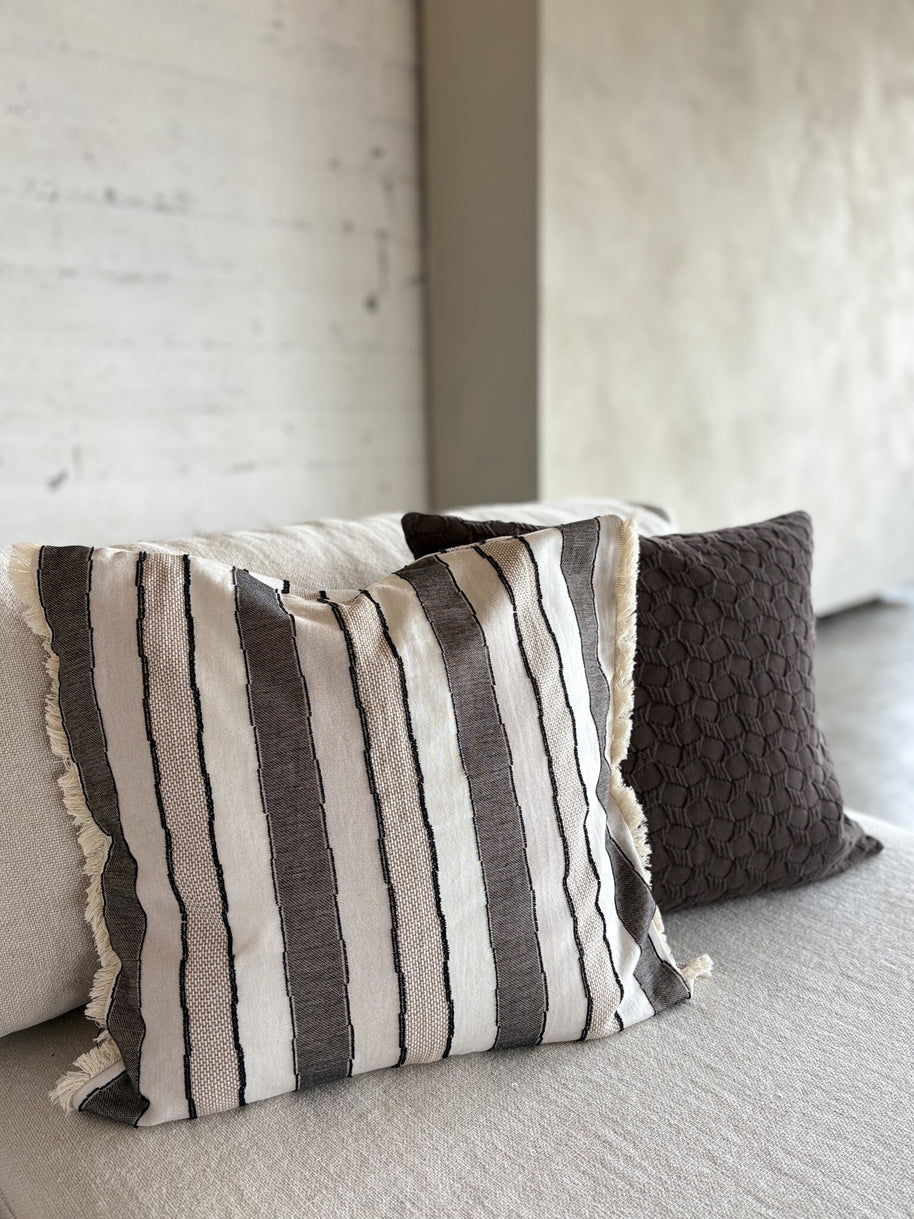 Jacquard biologisch katoenen sierkussenhoes Ella 50x50 cm