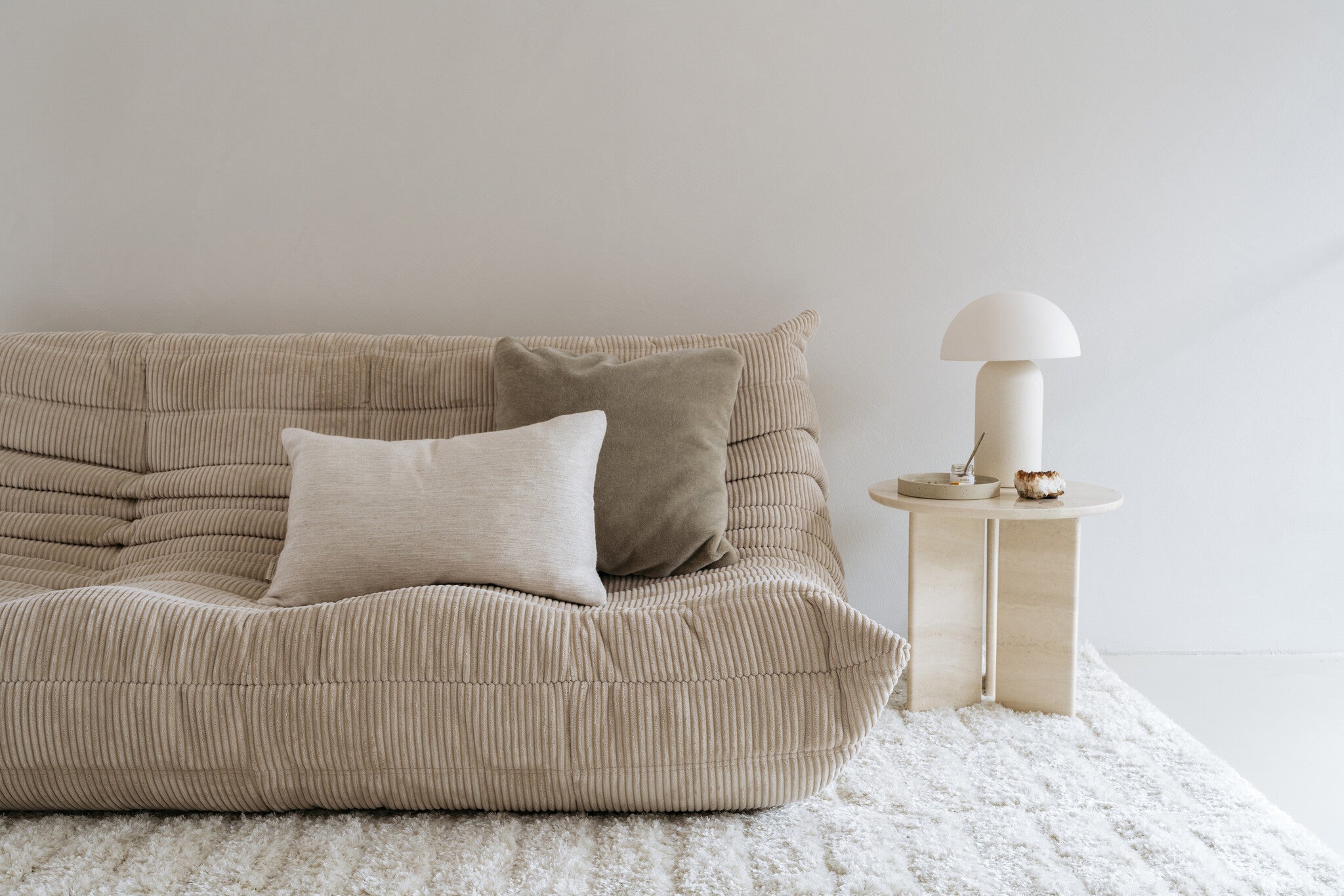Luxe mohair sierkussenhoes Amy saliegroen 50x50 cm