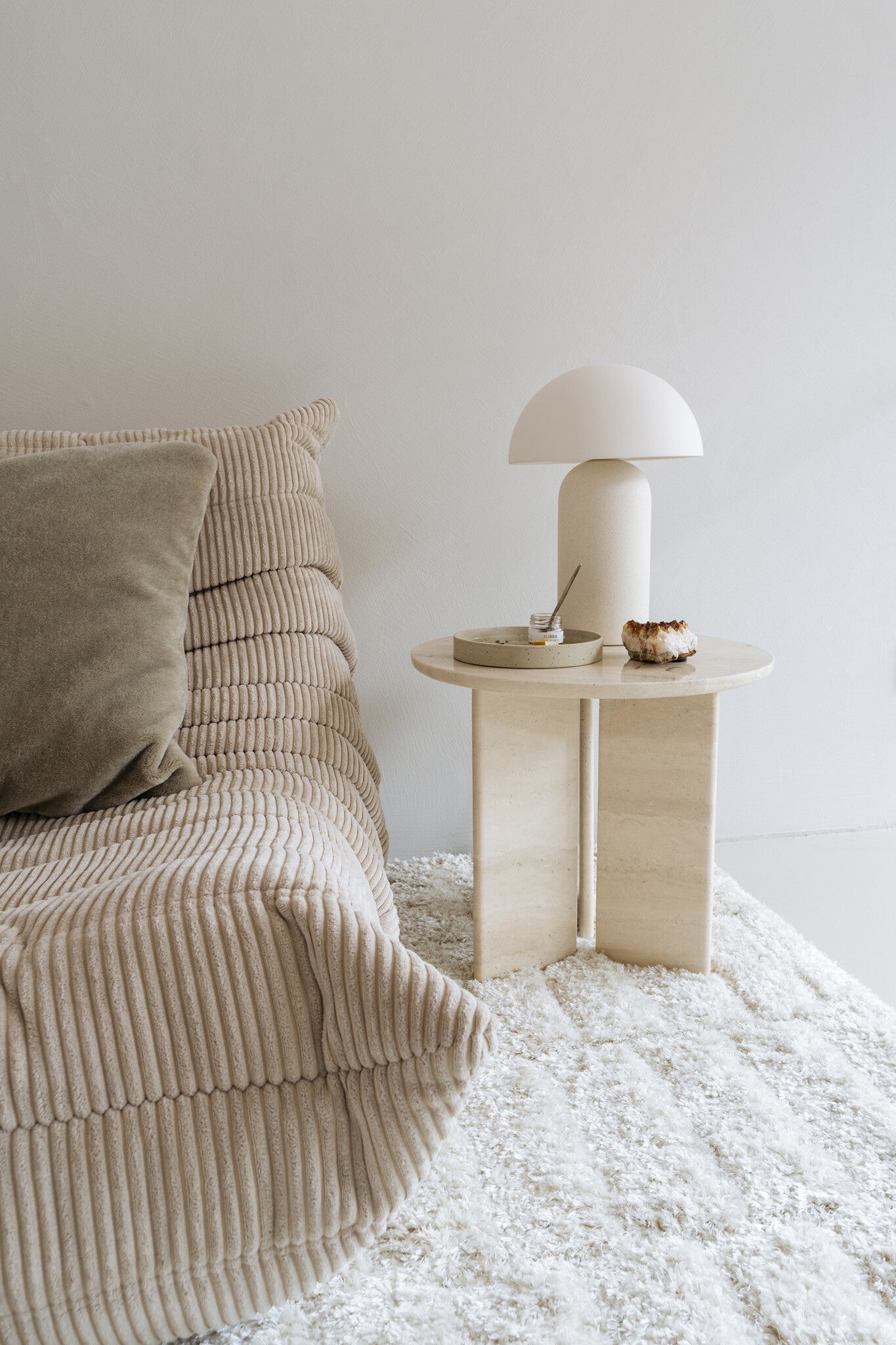 Luxe mohair sierkussenhoes Amy saliegroen 50x50 cm