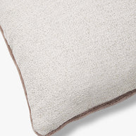Luxe mohair sierkussenhoes Amy aubergine 50x30 cm