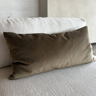 Satijnmohair sierkussenhoes Sara tabak XL 40x80 cm
