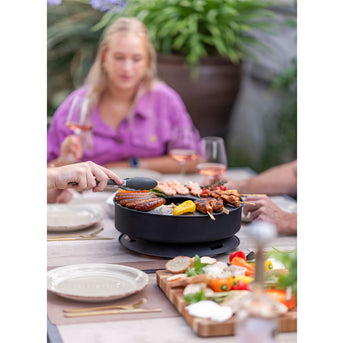 Onyx Mesa tafel-vuurschaal/grill zwart