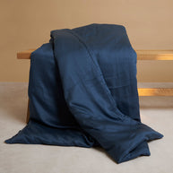 Coco & Cici - Tencel-satijn dekbedovertrek 100 x 135 cm - 1-persoons beddengoed - kinderbeddengoed - Lyocell - hypoallergeen en extra zacht - blauw