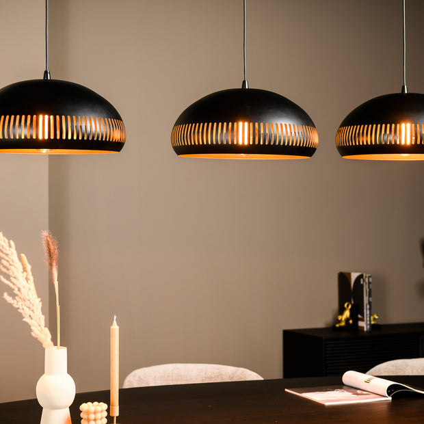 Hanglamp, 3-lichts, H340 zwart
