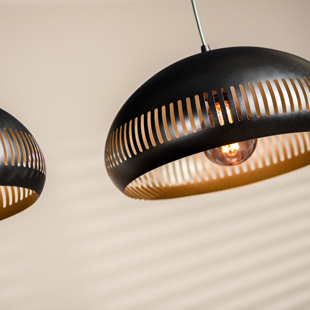 Hanglamp, 3-lichts, H340 zwart