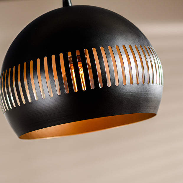Hanglamp, 3-lichts, H340 zwart