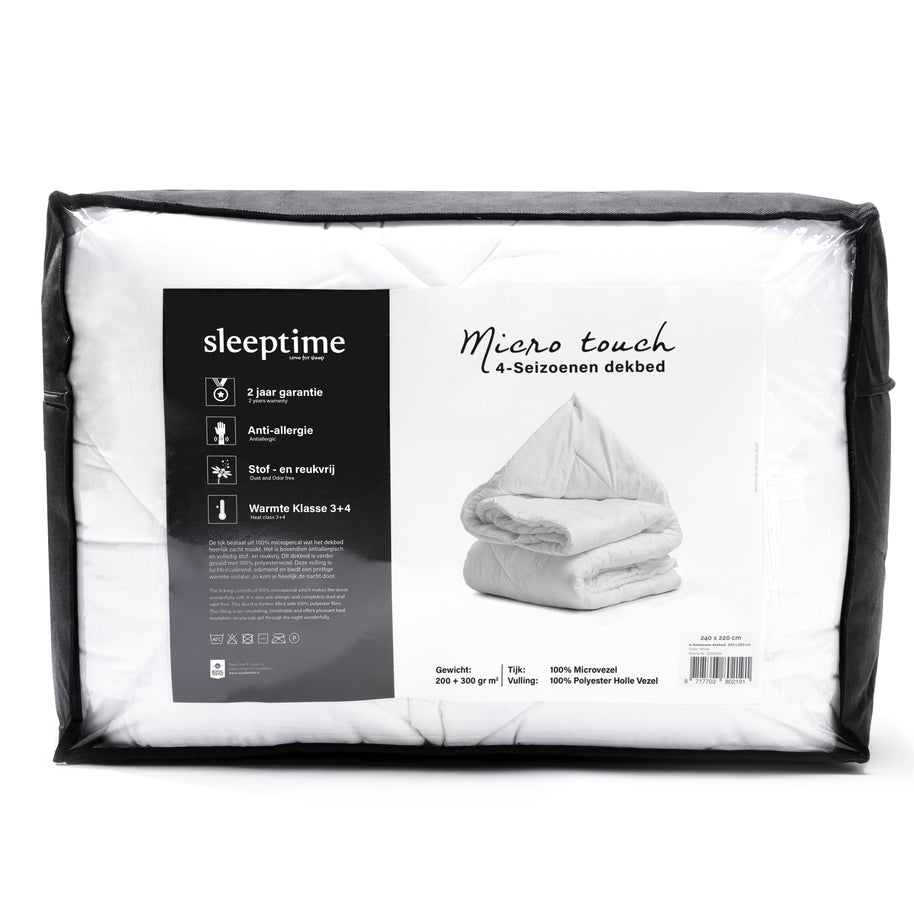 Micro Touch 4-Seizoenen Dekbed Wit - 140x200