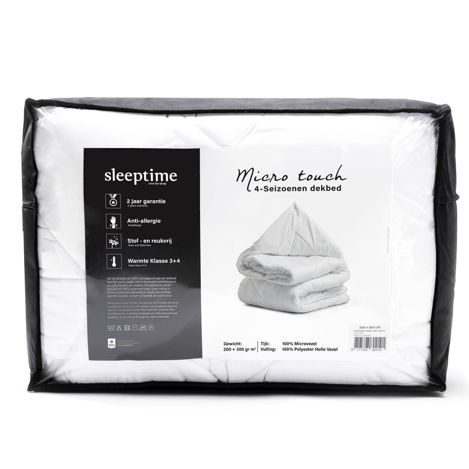 Micro Touch 4-Seizoenen Dekbed Wit - 200 x 200