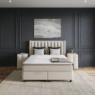 Boxspring met opbergruimte Blackpearl Beige 90x200