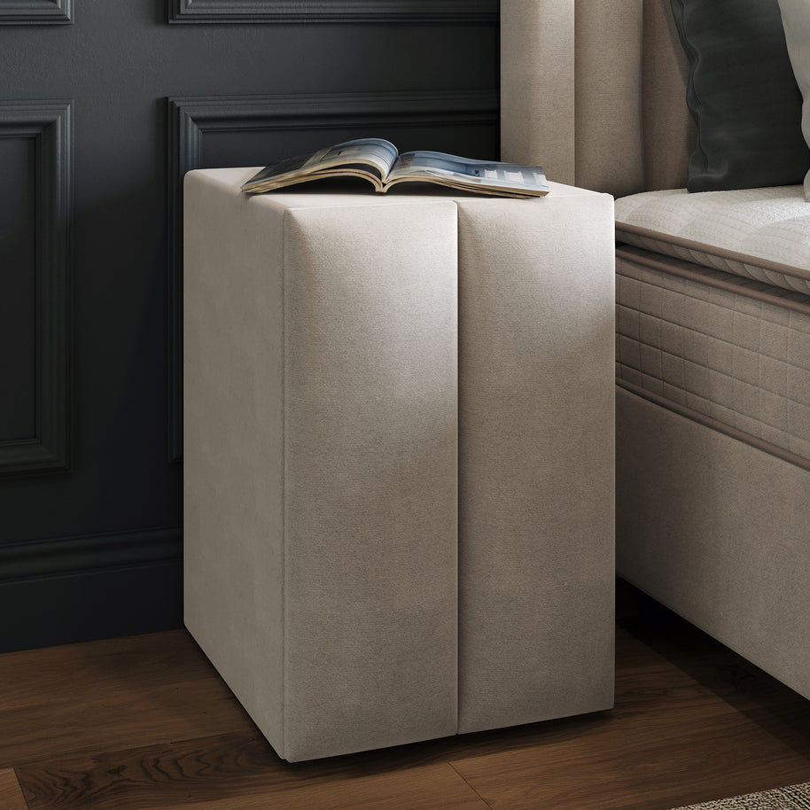 Boxspring met opbergruimte Blackpearl Beige 90x200