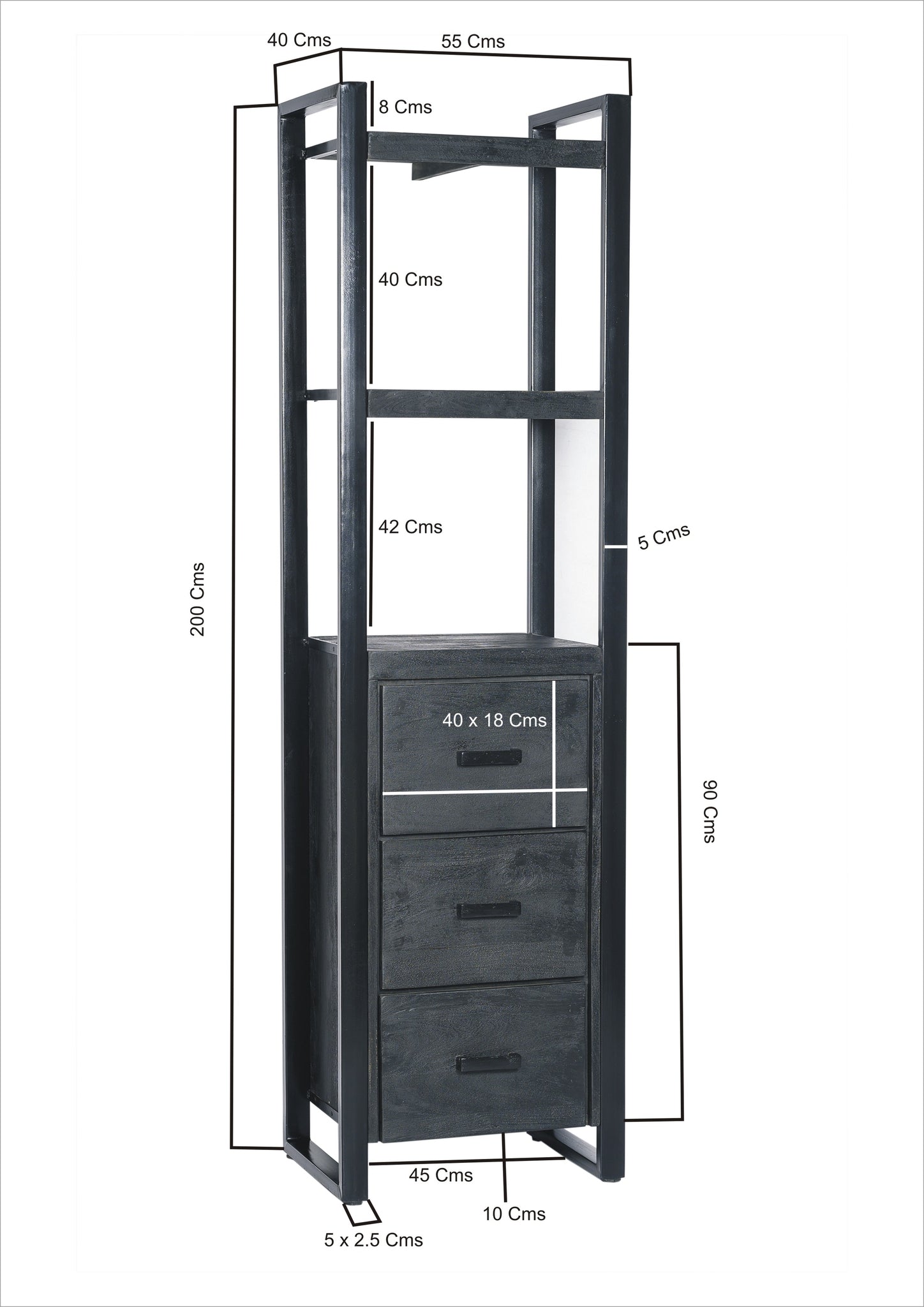 Norris 3 lades 55 cm