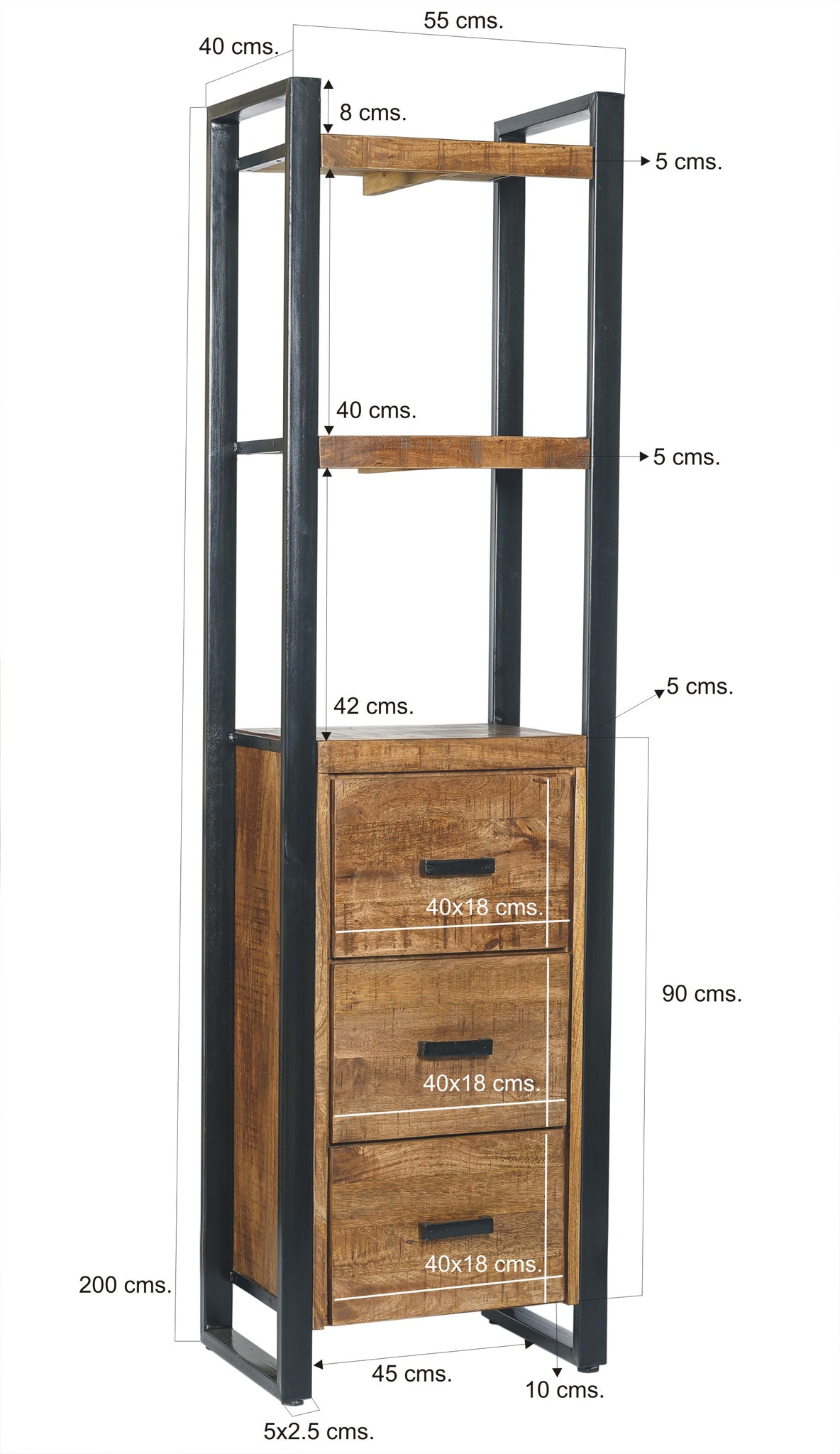Nairobi 3 lades 55 cm