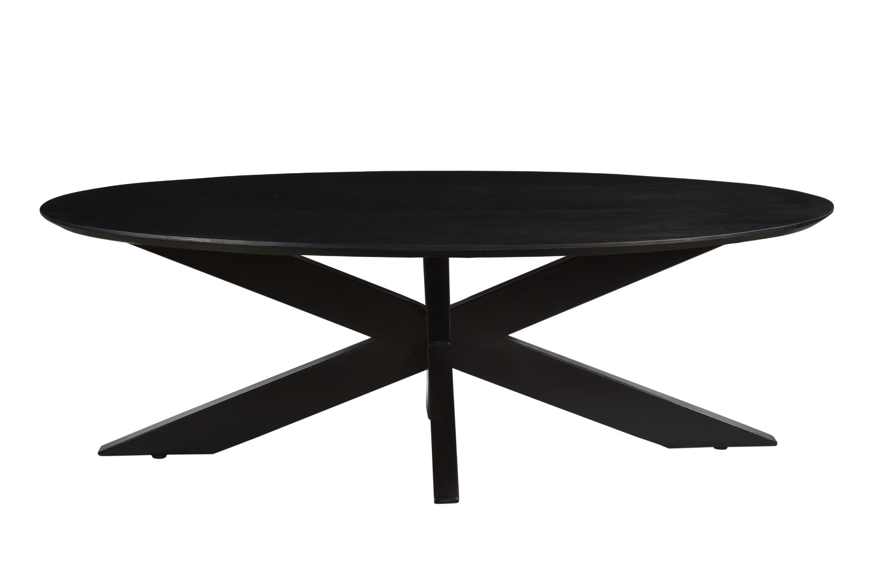 Oslo Ovaal Zwart 130 cm