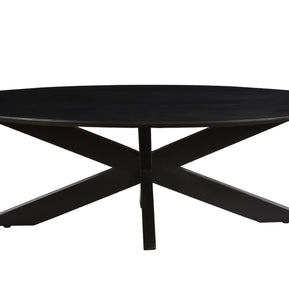 Oslo Ovaal Zwart 130 cm