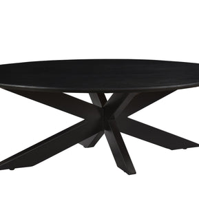 Oslo Ovaal Zwart 130 cm