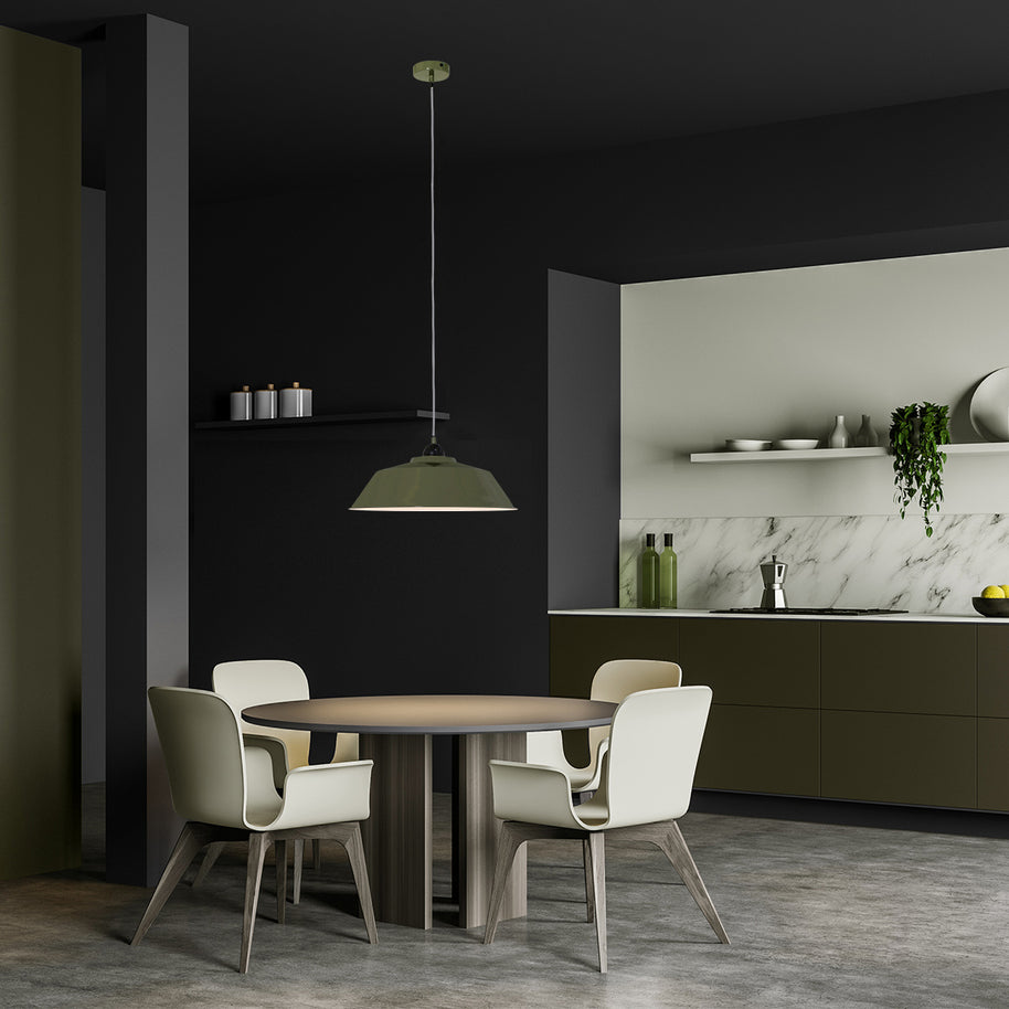 Hanglamp Nove 1318G groene sfeermaker met moderne uitstraling