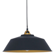Hanglamp Nove 1318ZW zwart/goud met warme luxe uitstraling