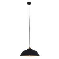 Hanglamp Nove 1318ZW zwart/goud met warme luxe uitstraling