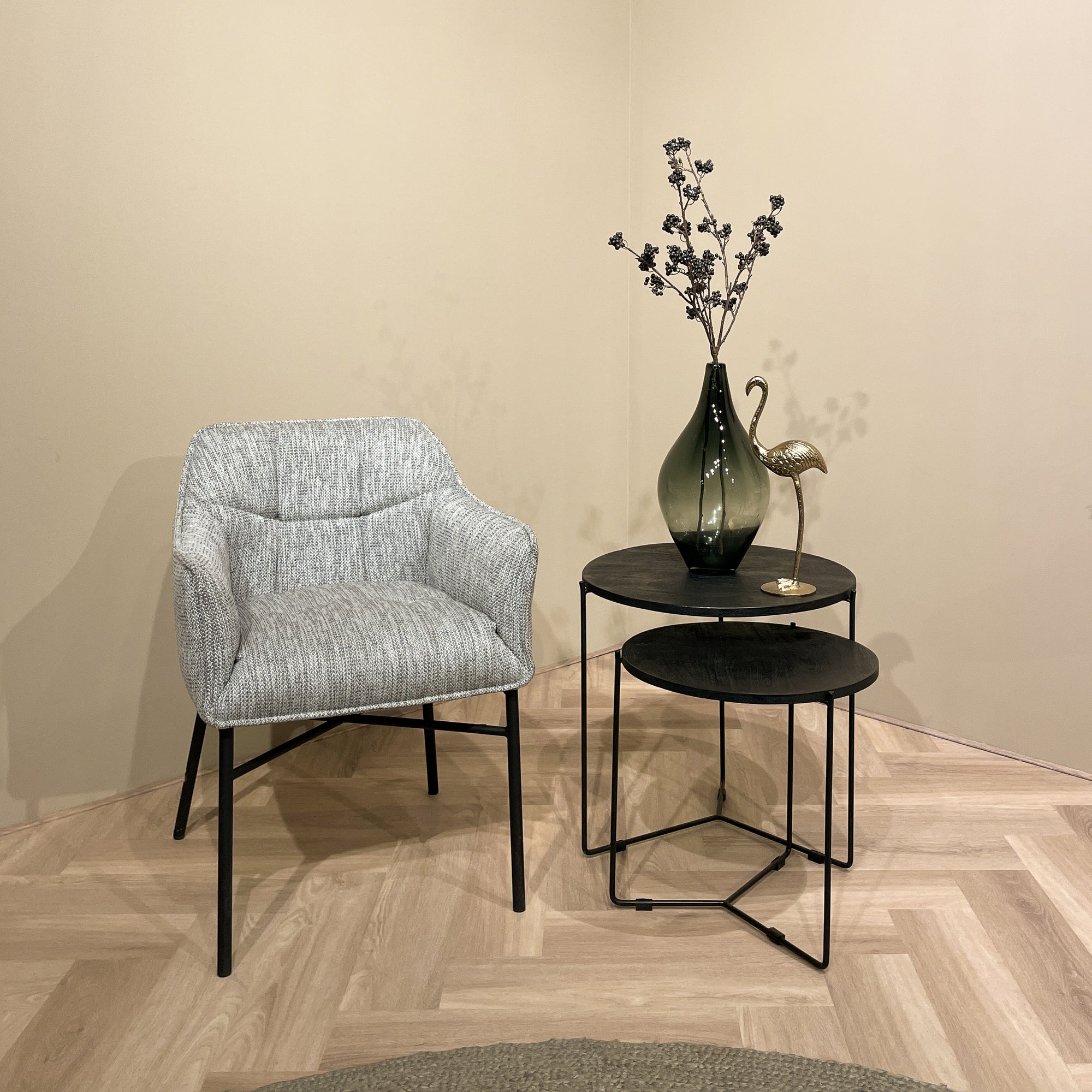 Mason Zwart/Zwart Set van 2