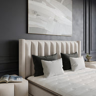 Opbergboxspring Blackpearl Beige 180x210
