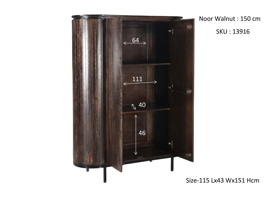 Noor Walnoot 150 cm
