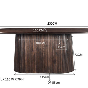 Salvator Walnoot 230 cm