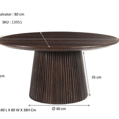 Salvator Walnoot 80 cm